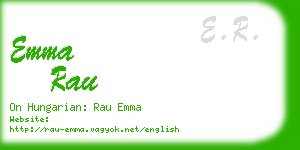 emma rau business card